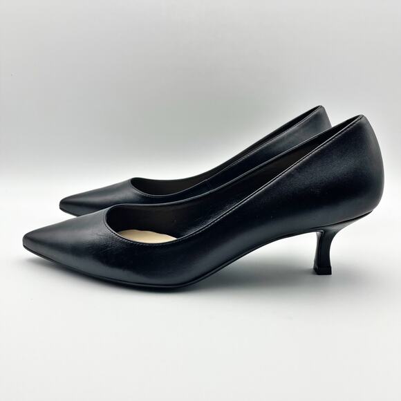 Ted Baker Women's Madylen Pumps US 9.5 EU 39.5 Black Leather Kitten Heel NWOB - Picture 7 of 15